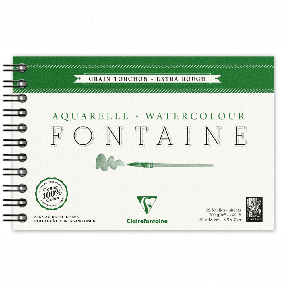 papel para aquarela torchon clairefontaine fontaine